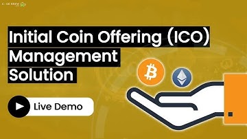 Create Your Own Initial Coin Offering (ICO) Platform | Best ICO Development Company| Code Brew Labs