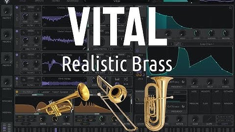 How to: Realistic Brass (tuba, euphonium, trombone, horn, trumpet) in Vital - Synthesis Tutorial