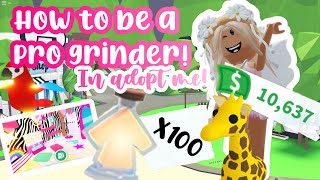 HOW TO BE A PRO GRINDER IN ADOPT ME!!🤩💕 #adoptmeroblox #preppyadoptme #preppyroblox
