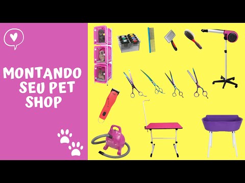 Equipamentos para montar um pet shop