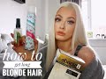 How to get long hair | Platinum blonde hair 💁🏼‍♀️