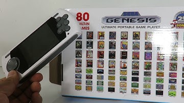 Sega Genesis Ultimate Portable Game Player unboxing and quick game play