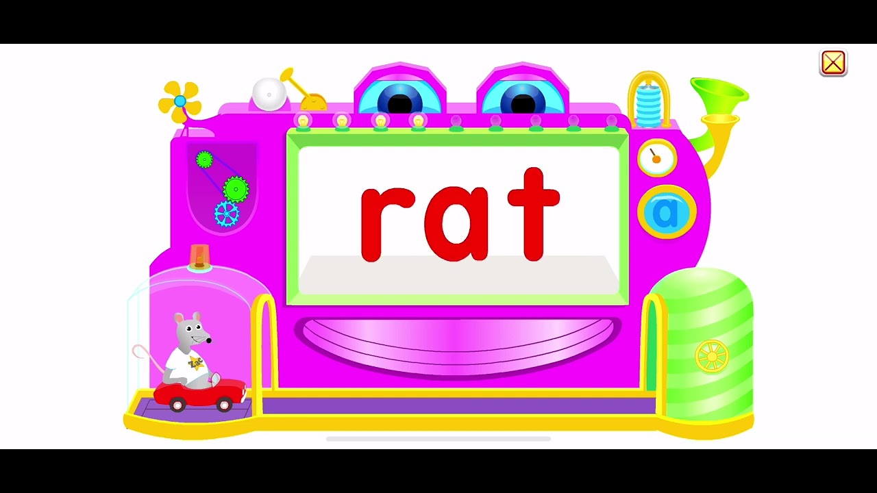 Letter A Word Machine in Starfall - YouTube