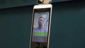 Temperature Screening Kiosk In Action