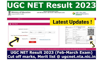 UGC-NET 2023 : Result ,Cut Off & Final Answer Key । Ugc Net Result kab Ayega । Nta Ugc Net 2023
