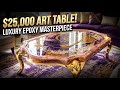 Watch this incredible epoxy table transformation from start to finish! 🔥