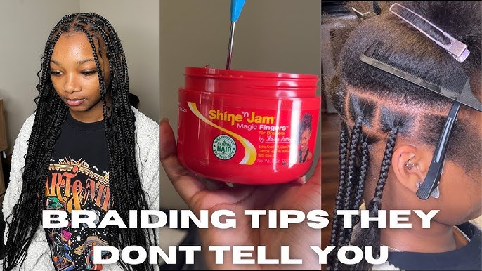 Shine n jam is great but have you tried this ? #knotlessbraids 