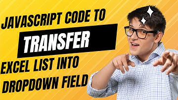 Transfer excel list of item into dropdown field with single click