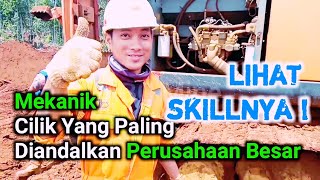 skill dewa mekanik excavator Hitachi || tambang nikel Indonesia