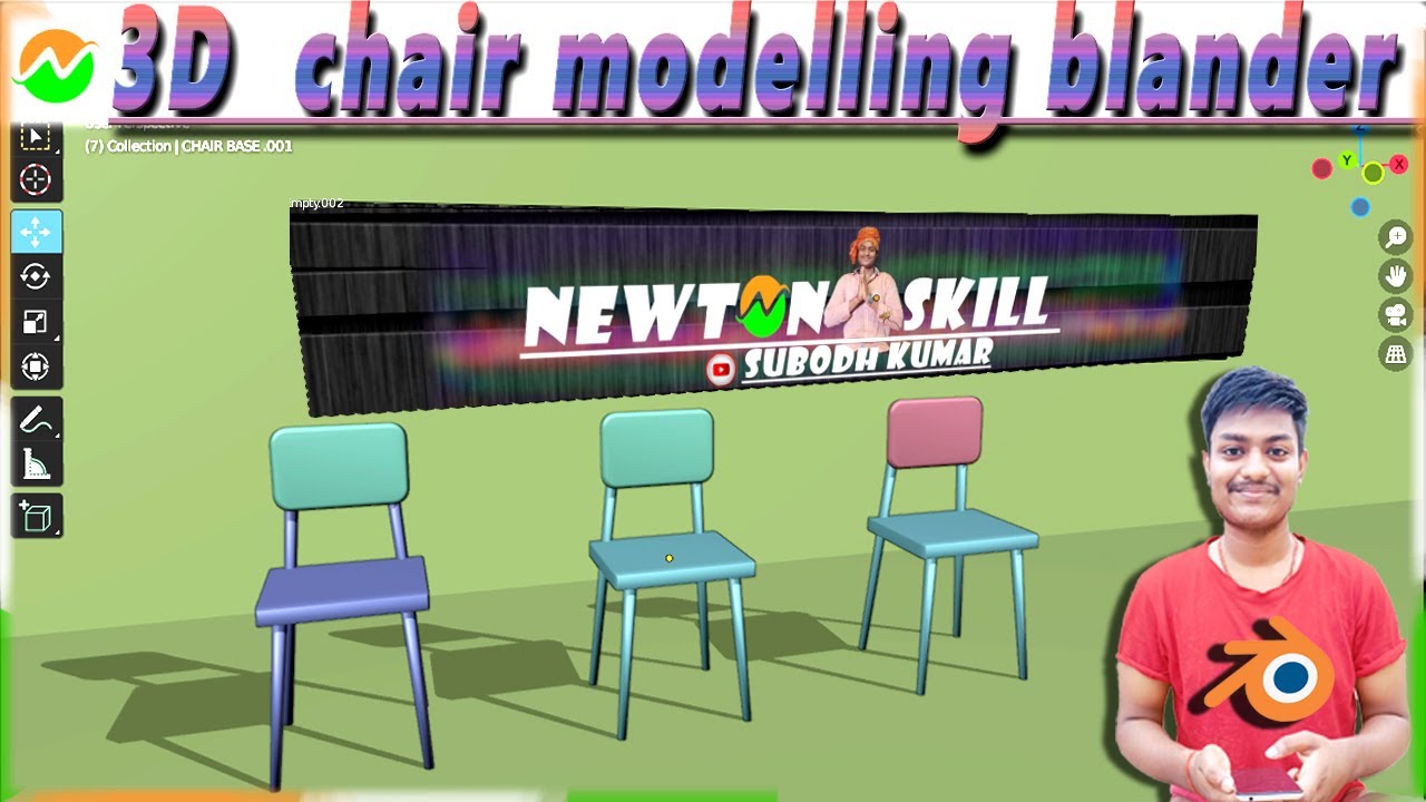 Children's chair Modeling in Blender 3.0 || 