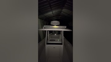 40” Aurora curved light bar mounted on a Sea Hunt Gamefish 27