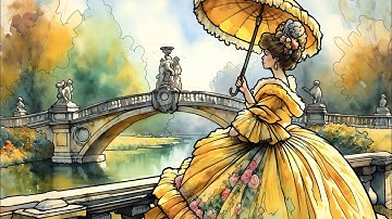 Zen Color app Paint by Numbers Lady Umbrella #colorwithme #relaxing #coloring #book #video #retro
