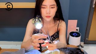 베트남 호치민 VIP이발관 풀서비스 20 dollars |  美少女理容室リラクゼーションマッサージ asmr 4k