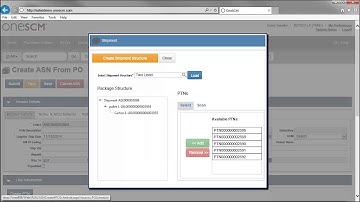 OneSCM Advanced Shipping Notices product tour