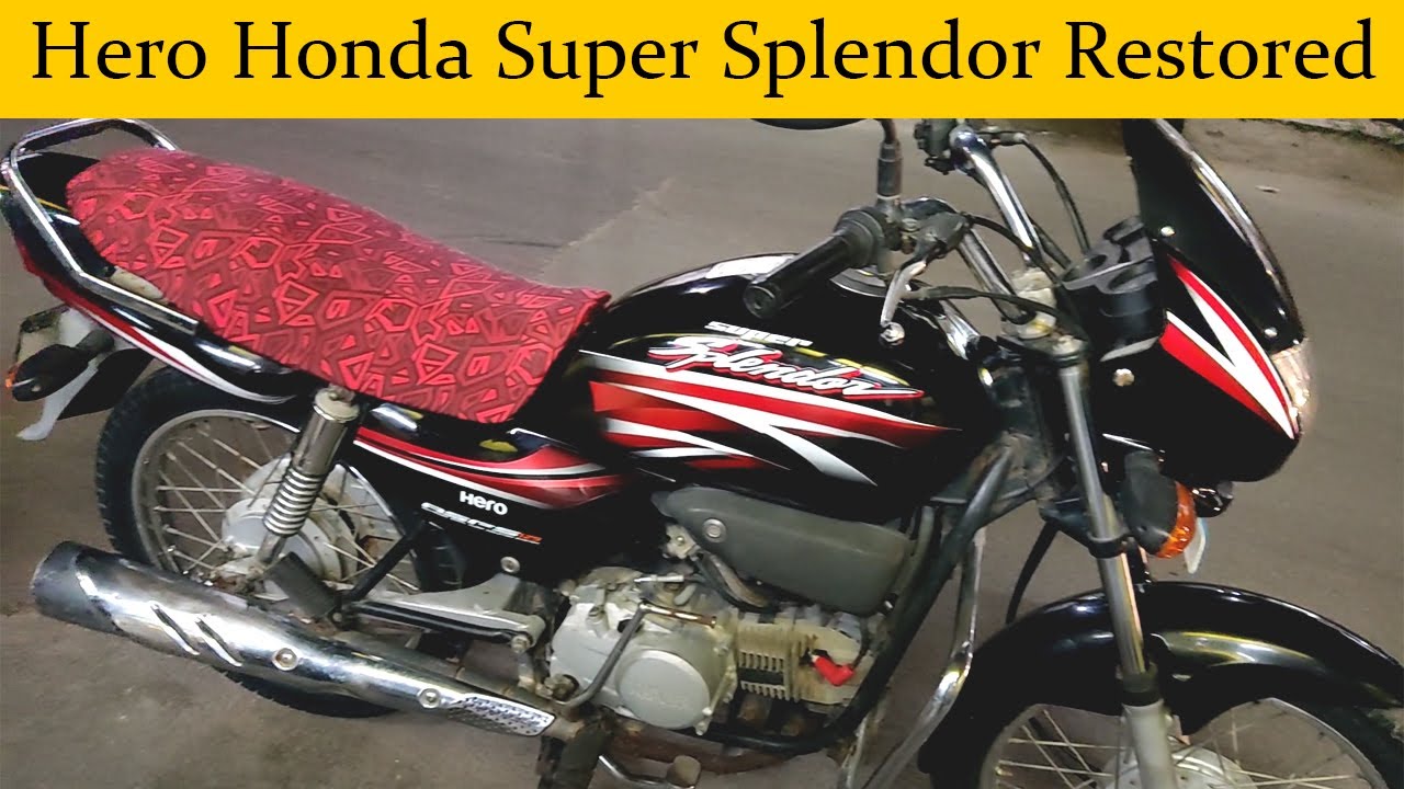 Restored Super Splendor With Vinyl Wrapping | Super Splendor Vinyl Wrap | Hero Honda super splendor