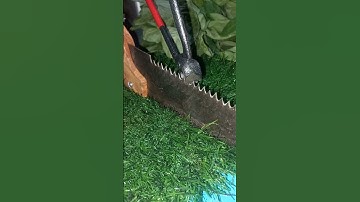 The sharp way to be jammed by the saw is easily practical