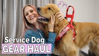 My Service Dog GEAR HAUL (medical alert dog) // Brought to you by Migraine Jen