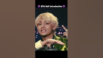 BTS Self Introduction 💜 || BTS Introducing themselves || BTS Intro || #bts #btsshorts #btsarmy #btsv