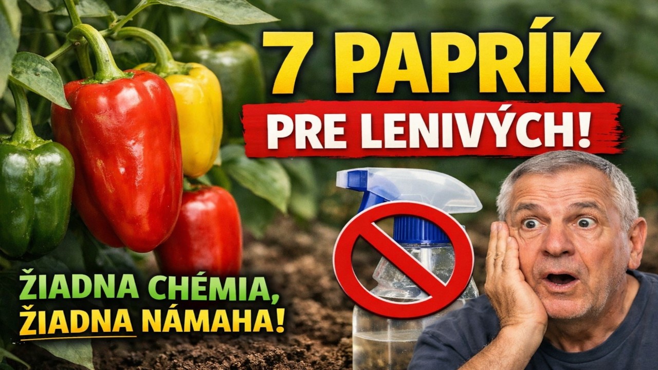 7 Paprík PRE LENIVÝCH! 🌶️ Žiadna chémia, minimálna práca a úroda až do mrazov!