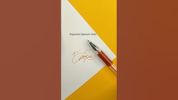 Neha Signature Design | How To Sign The Letter N #shorts