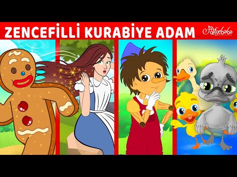 Zencefilli Kurabiye Adam + Kaz Çobanı Kız + Pinokyo + Çirkin Ördek Yavrusu | Adisebaba Masallar