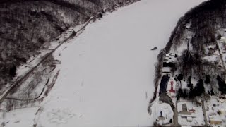 Ice on Allegheny River in Pennsylvania