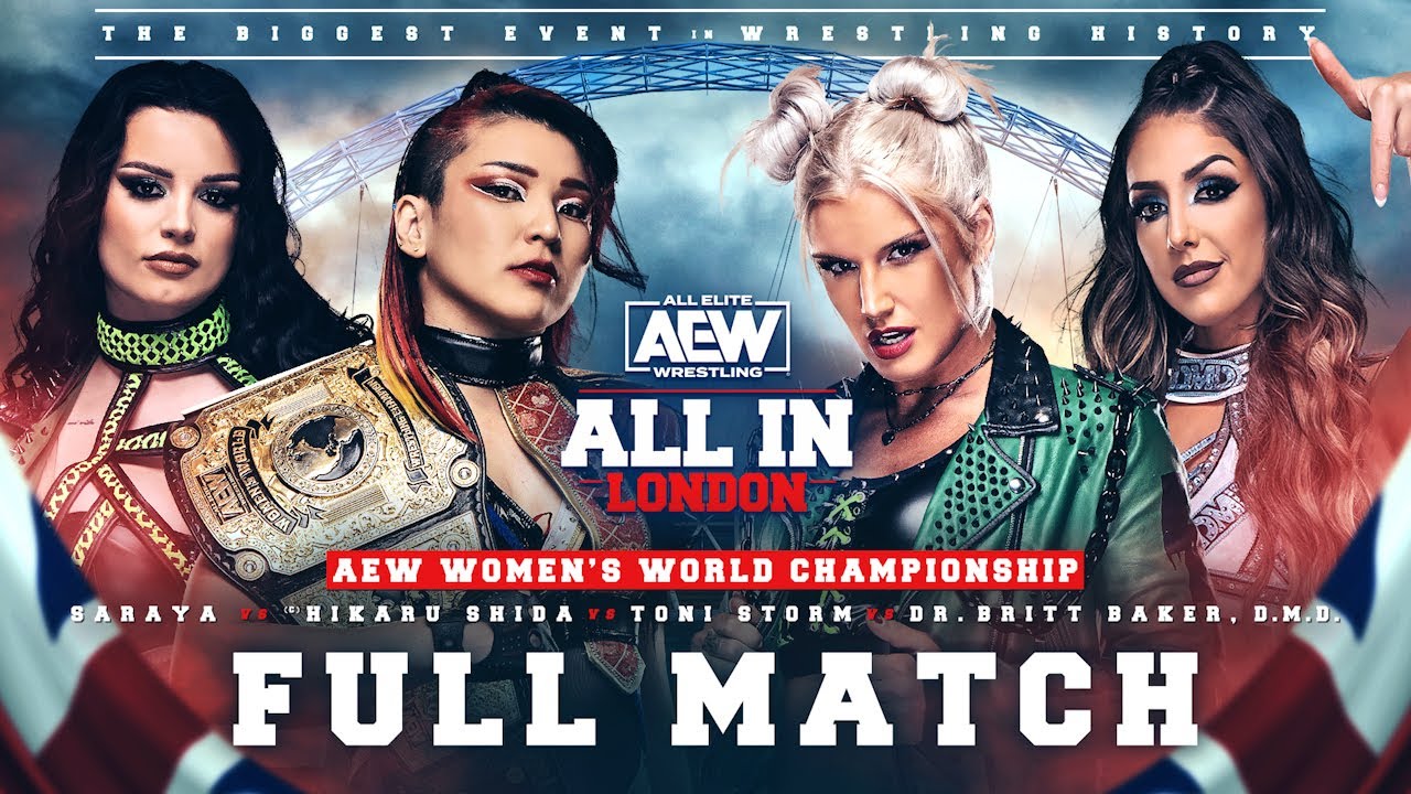 ПОЛНЫЙ МАТЧ: Сарая против Шиды против Тони Шторм против Бритт Бейкер — женский титул AEW | All In...