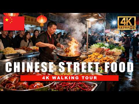 Shanghai, الصين | Chongqing | جولة أطعمة الشوارع 4K