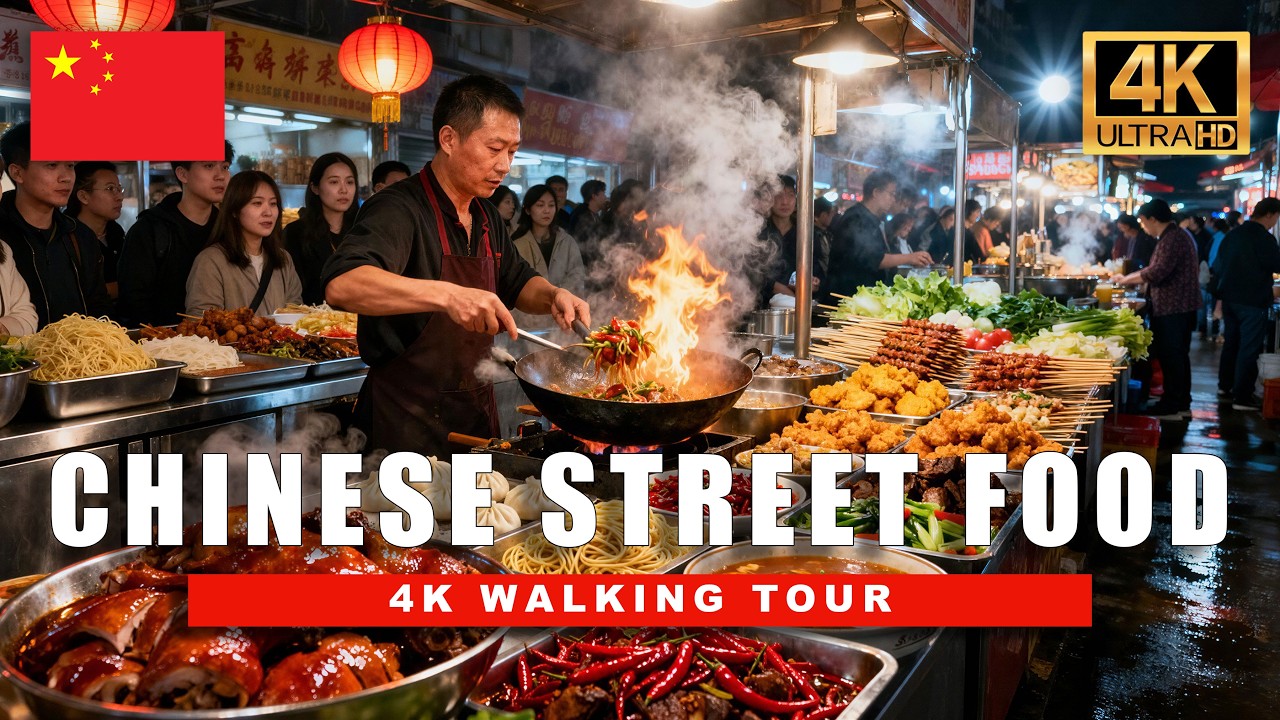 Shanghai, Cina | Chongqing | Tour dello Street Food 4K