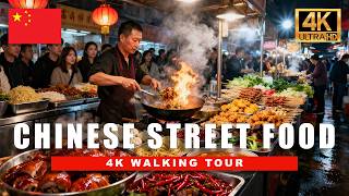 🔥 China’s MASSIVE Night Markets | 1,000+ Food Stalls & Incredible Street Food 4K Walking Tour