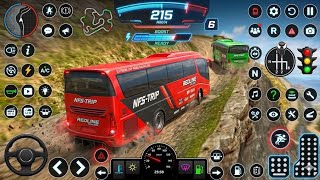 Offroad Bus Simulator Bus Game Android Gameplay | Realistic Hill Driving 🚍 screenshot 4
