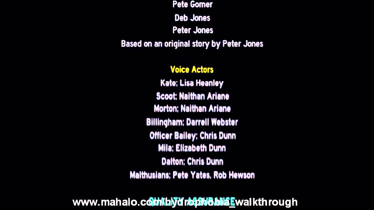 Hydrophobia Walkthrough - The Ending Credits