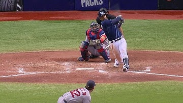 BOS@TB: Escobar lines a two-run double to the corner