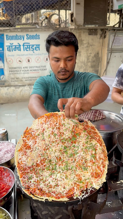 Mumbai Super Slim Masala Cheese Dosa | Indian Street Food | #shorts #youtubeshorts #short
