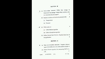 #mdu physical chemistry bsc chemistry Hons| Sem.4 #questionpaper #shorts #ytshorts