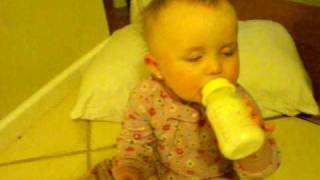 Baby Falling Asleep while Eating Bottle