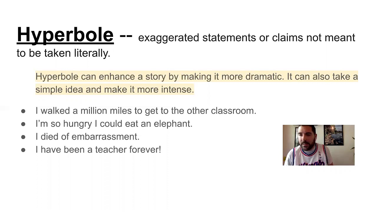 ELA Lesson #6 for 5/13/20--Figurative Language: Hyperbole and Mood ...