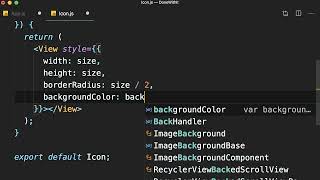 React Native | Fundamentals #59 - Building the icon component [By Mosh Hamedani]