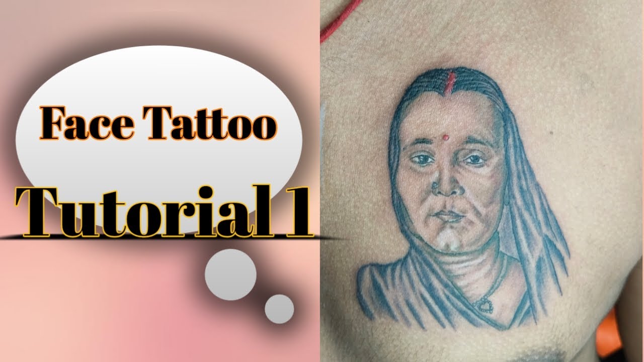 Mom face tattoo first time first tattoo call U&V TATTOO STUDIO now