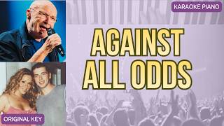 Against All Odds | Phil Collins | Mariah Carey | Westlife | Acoustic Piano Karaoke (Original Key)