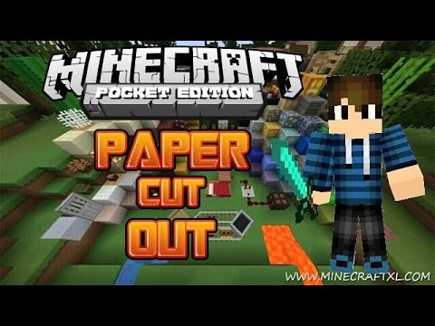 paper cut out texture pack minecraft pe 011x pixel