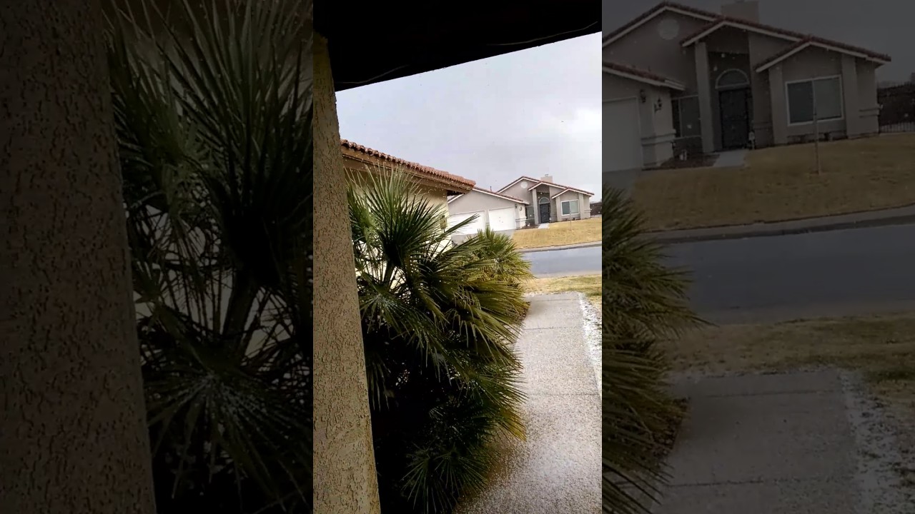 Hail in Rosamond CA, Jan 2017 YouTube