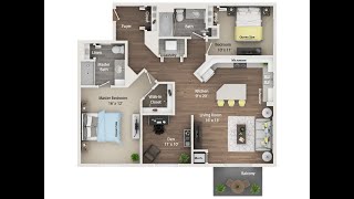 Metro 59 - C3 floorplan (Ask about our specials)