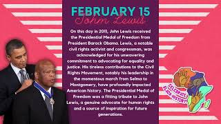 Feb 15 John Lewis - Today in Black History