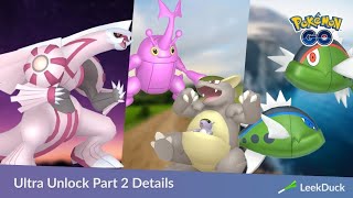 THE ULTRA UNLOCK PART 2 - SPACE DETAILS Pokemon GO
