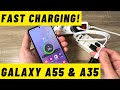 How to enable  disable fast charging on samsung galaxy a35  a55