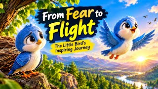 From Fear to Flight 🐦 | The Little Bird’s Inspiring Journey | Motivational English Story