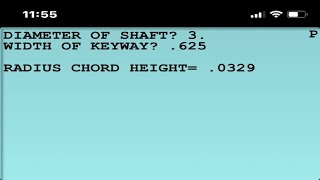Radius Chord Calculator Program