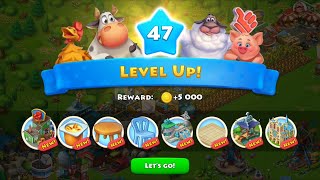 Township Level 46 Part 2 Levelup reach to Level 47 #township_mobile #gameplay township #тауншип
