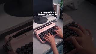 unboxing the iconic Yunzii QL75 Retro Typewriter. #yunziiindonesia #typingasmr #keyboardindonesia